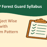 MP Forest Guard Syllabus 2025 Subject Wise